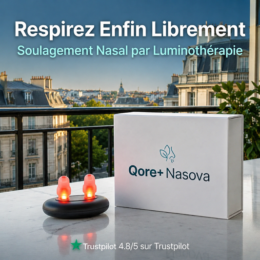 Qore+ Nasova - Soulagement Nasal par Luminothérapie