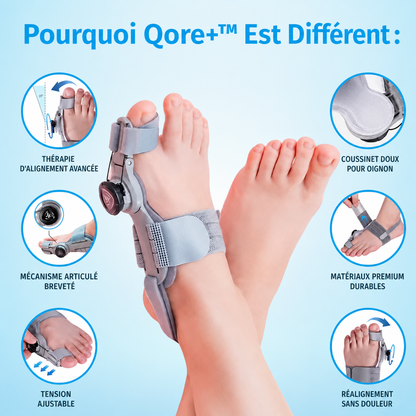 Qore+™ Correcteur d'Oignon — Hallux Valgus