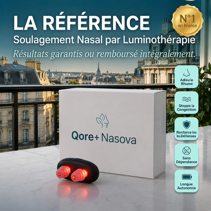 Qore+ Nasova - Soulagement Nasal par Luminothérapie
