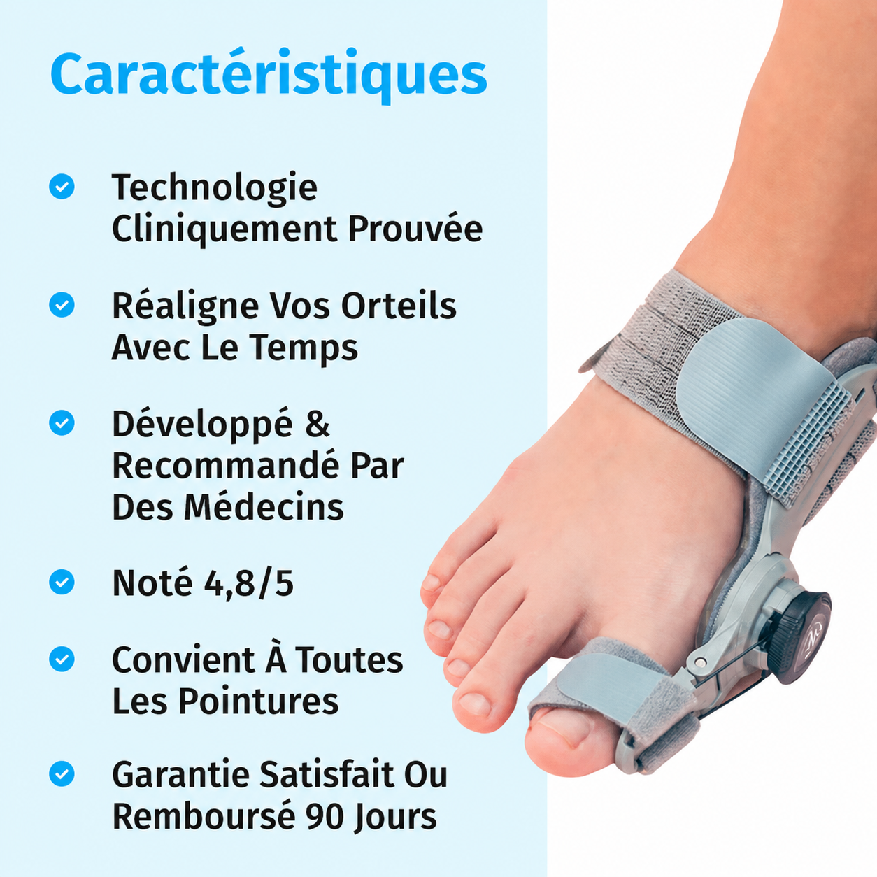 Qore+™ Correcteur d'Oignon — Hallux Valgus