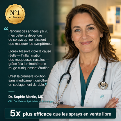 Qore+ Nasova - Soulagement Nasal par Luminothérapie